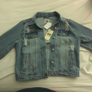 Forever 21 Distressed Jean Jacket